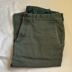 J. Crew Men's Forest Green Chinos
